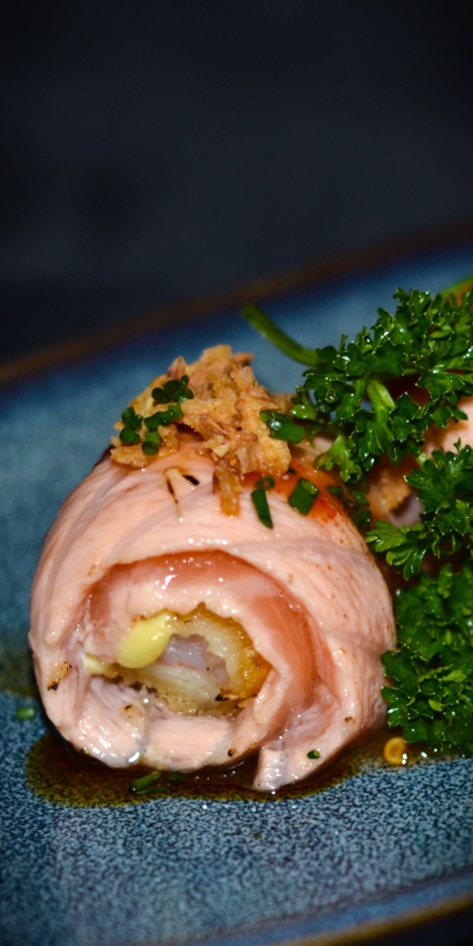 Tempura Salmon Aburi (2 stuks)
