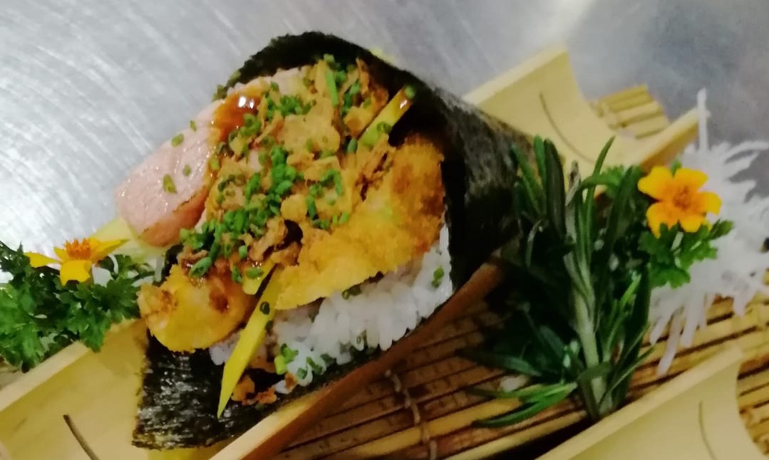 Temaki crevette tempura (Handroll 1roll )